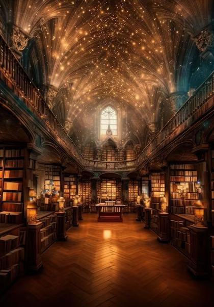 Portada del relato: la biblioteca del cometa