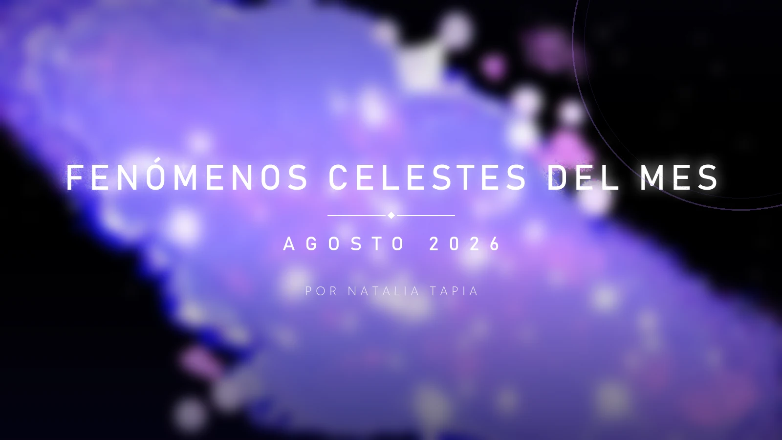 Calendario astronómico de agosto de 2026.