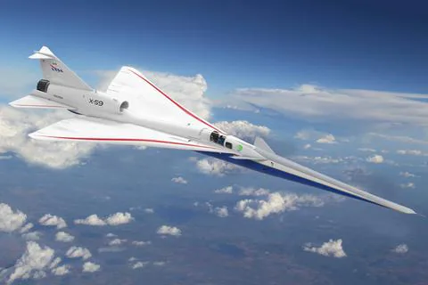 Figura 1. Aeronave supersónica experimental X-59 de la NASA. Obtenido de: Robb Report (2023).