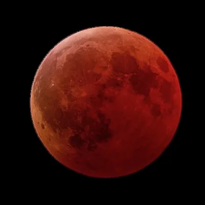 Fotografía de la Luna roja enviada por la lectora Adamary. Crédito de la foto: Ilse Plauchu Frayn.