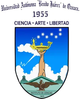 Escudo de la Universidad Autónoma Benito Juárez de Oaxaca.